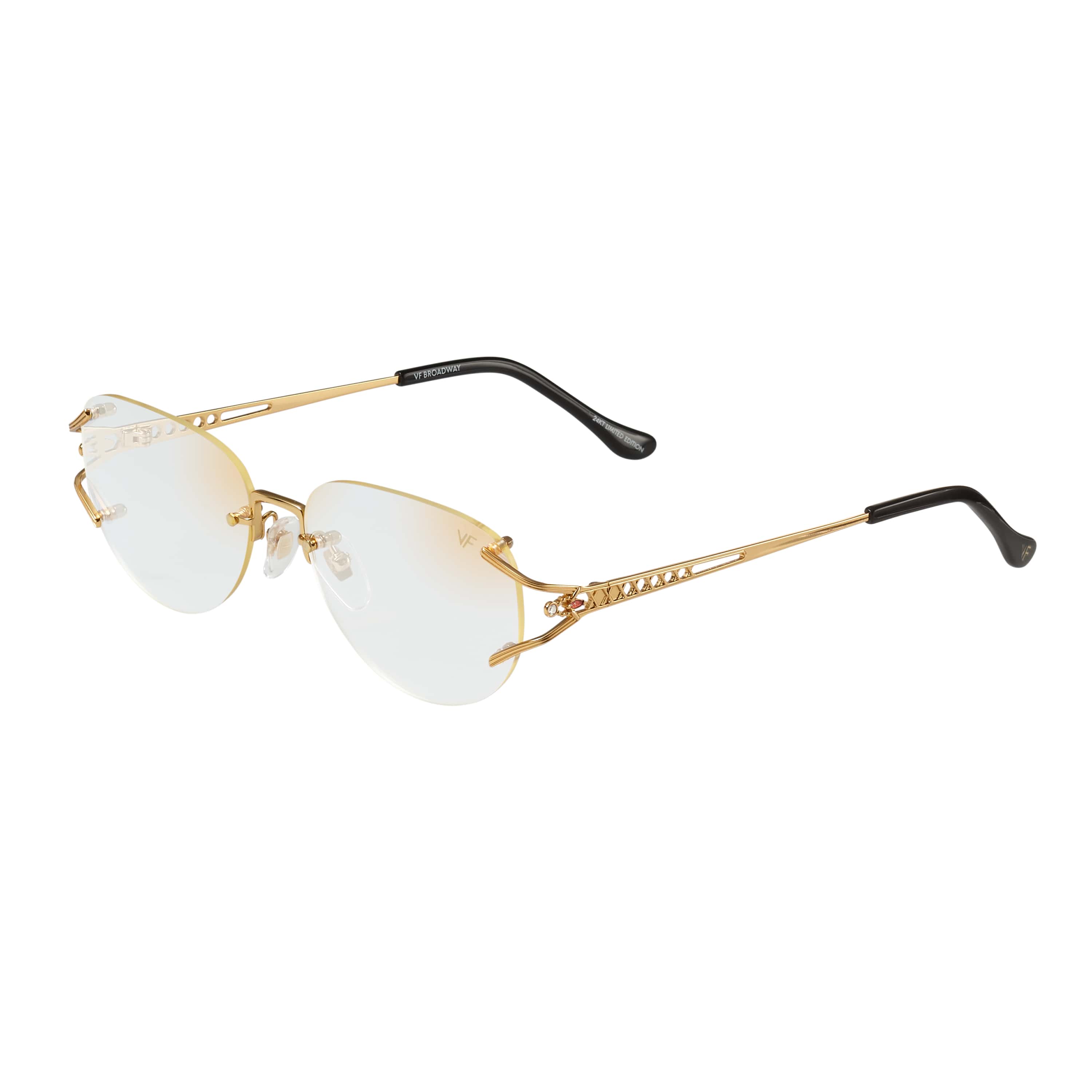 Glasses popular 24kt Scroll band elegant glasses