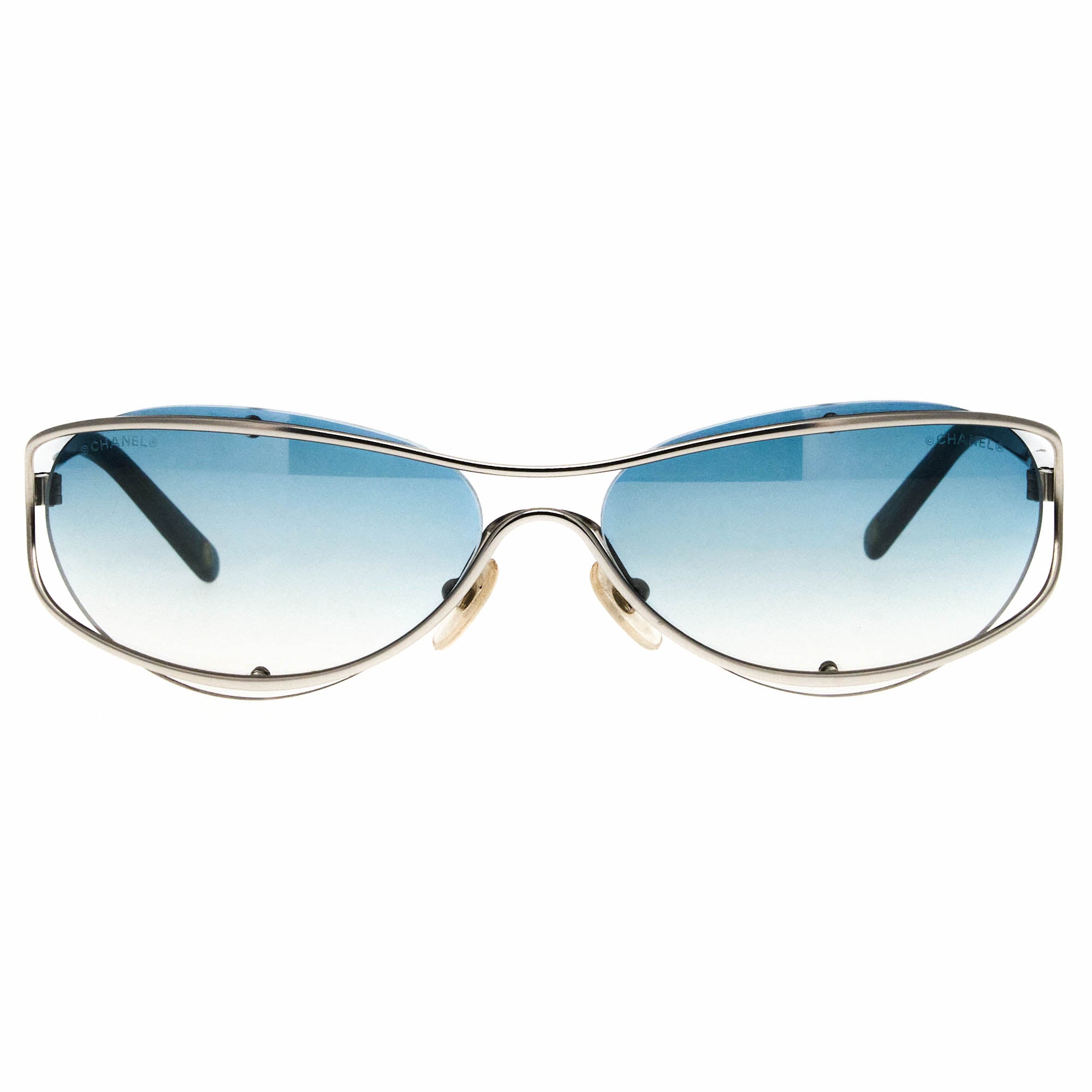 Chanel sunglasses blue lens best sale