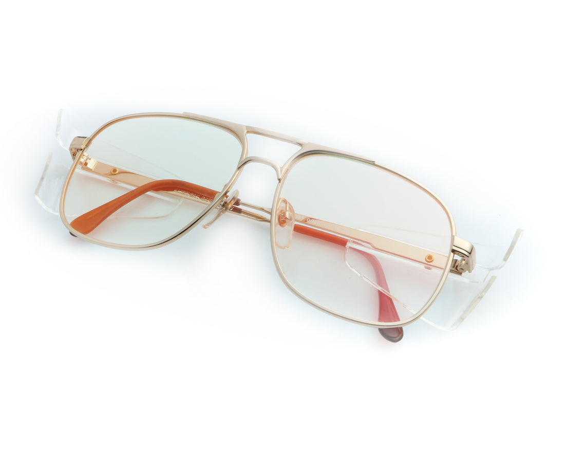 VF Snatch Safety Glasses Gold (Clear Multi Flash)