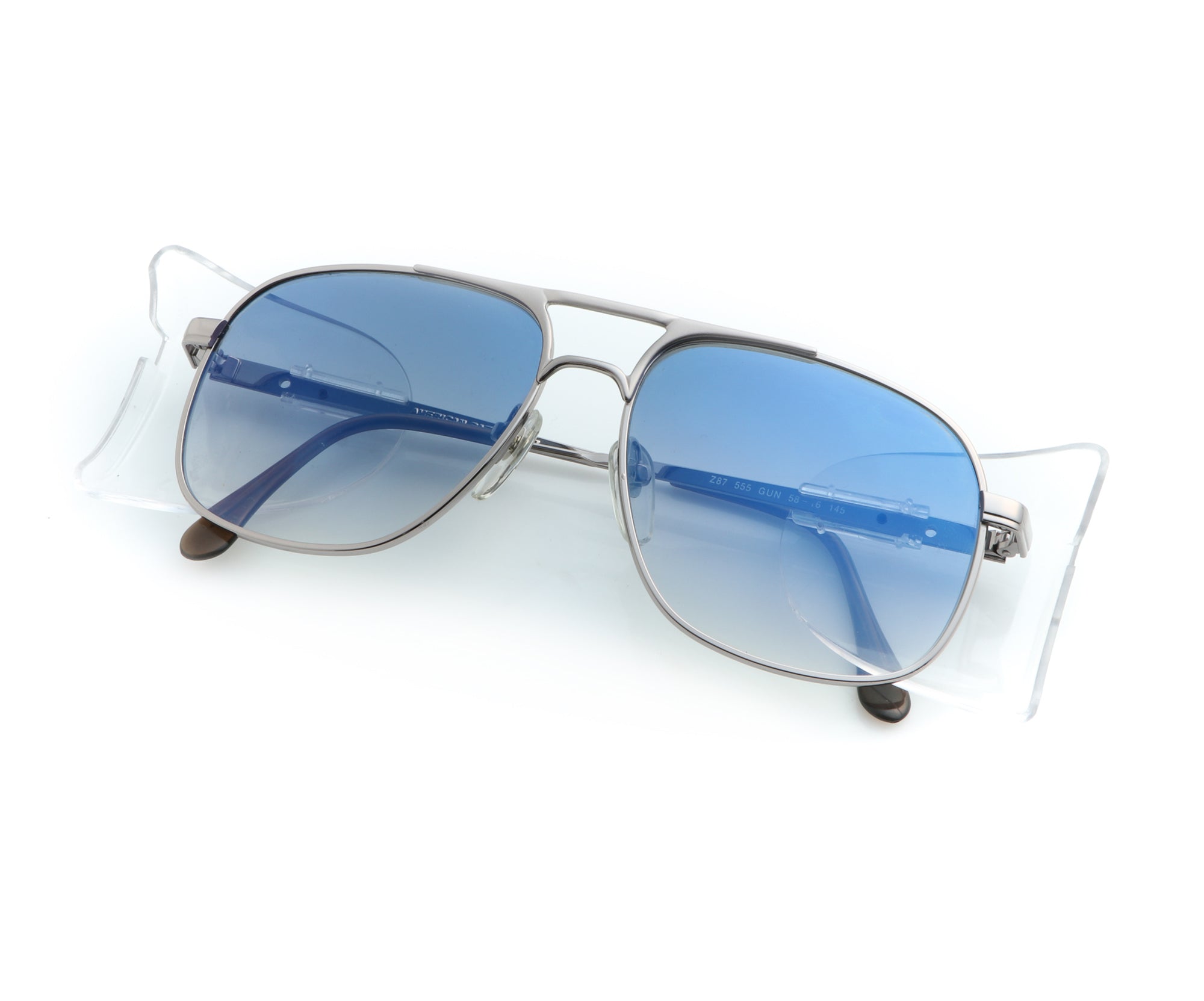 VF Snatch Safety Glasses Silver (Electric Blue)