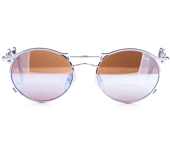 Vintage Action 2607 Brushed Silver Sunglasses Front