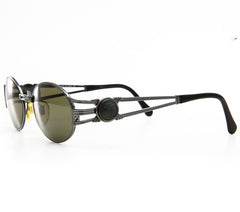 FENDI Vintage Sunglasses Rare Oval Gold Orange Frame SL7035 