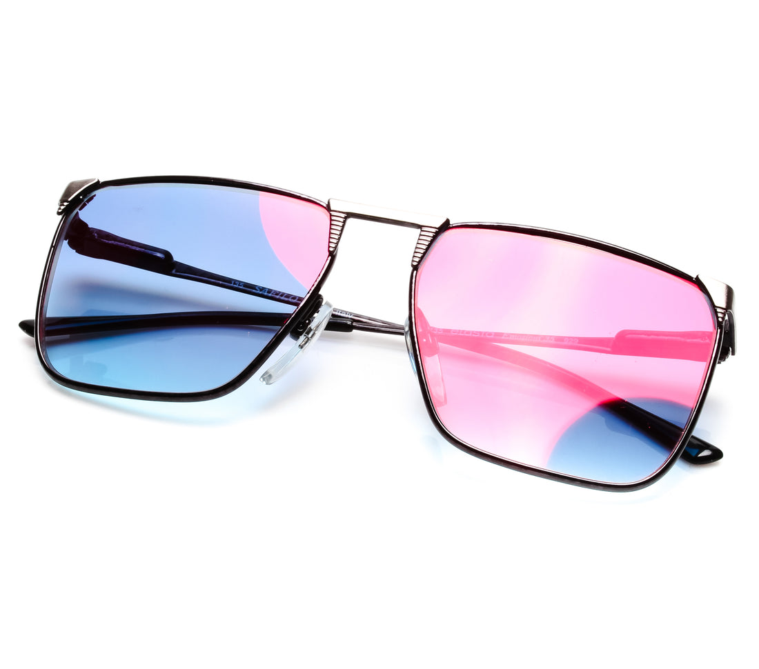 VF by Vintage Frames Uzi (Royal Blue Two Tone Multi Flash Lens) Thumbnail