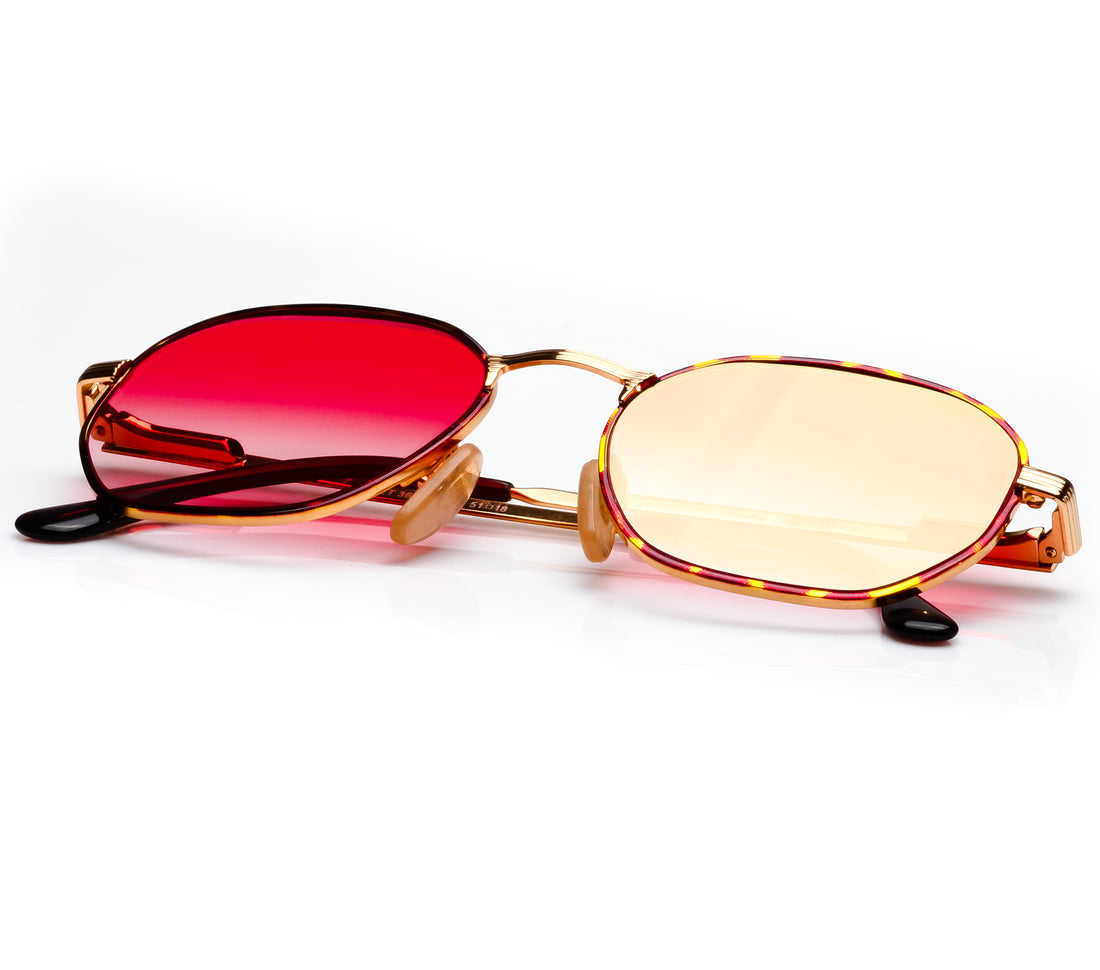 VF by Vintage Frames Bentley Detroit Player (Red Gradient Flash Gold Flat Lens) Thumbnail