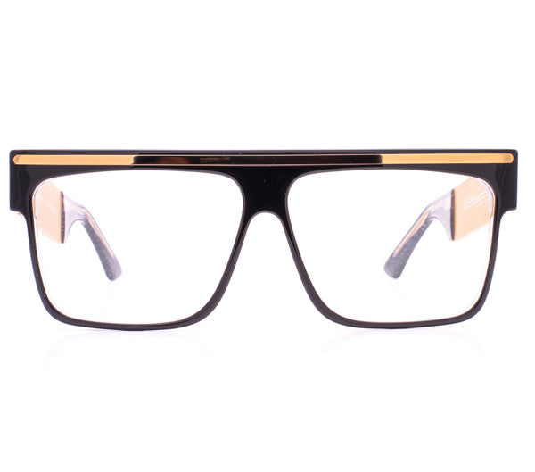 Vintage Frames by Corey Shapiro Love/Hate Black/Gold Front